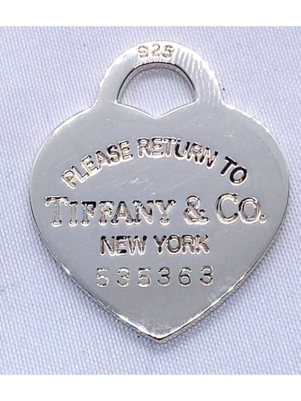 Tiffany & Co Sterling Silver 925 Please Return To Tiffany Heart Large